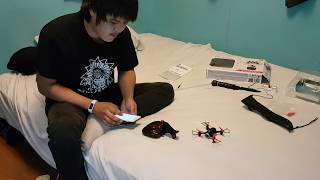 Raw Footage of inside my room Drone test Syma D350wh