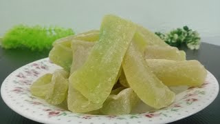 how to make winter melon candy.ကျောက်ဖရုံယို လုပ်နည်း.