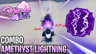 *NEW* AMETHYST LIGHTNING SUB-ABILITY COMBO IN SHINDO LIFE! | Shindo Life