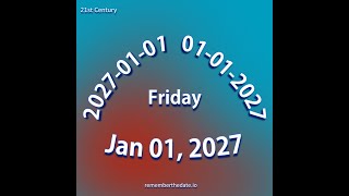 Remember The Date - 21st Century : Year 2027