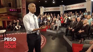 Why restrict 'good' gun owners, resident asks President Obama at town hall