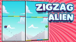 Zigzag Alien || Construct 3 Game Template || Source code
