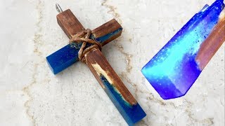 HOW TO MAKE SECRET WOOD CROSS -  CROSS PENDANT - DIY