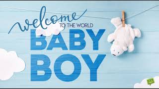 Baby Shower (boy) Message | Congratulations on new baby boy Message | music box