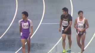 黒木心貴10.58(-0.5)優勝 / 2016東京都高校新人陸上 男子100m 決勝