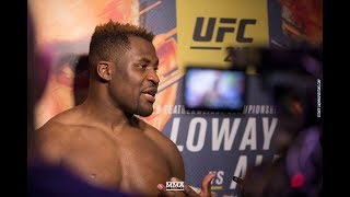 UFC 218: Francis Ngannou Open Workout Scrum - MMA Fighting