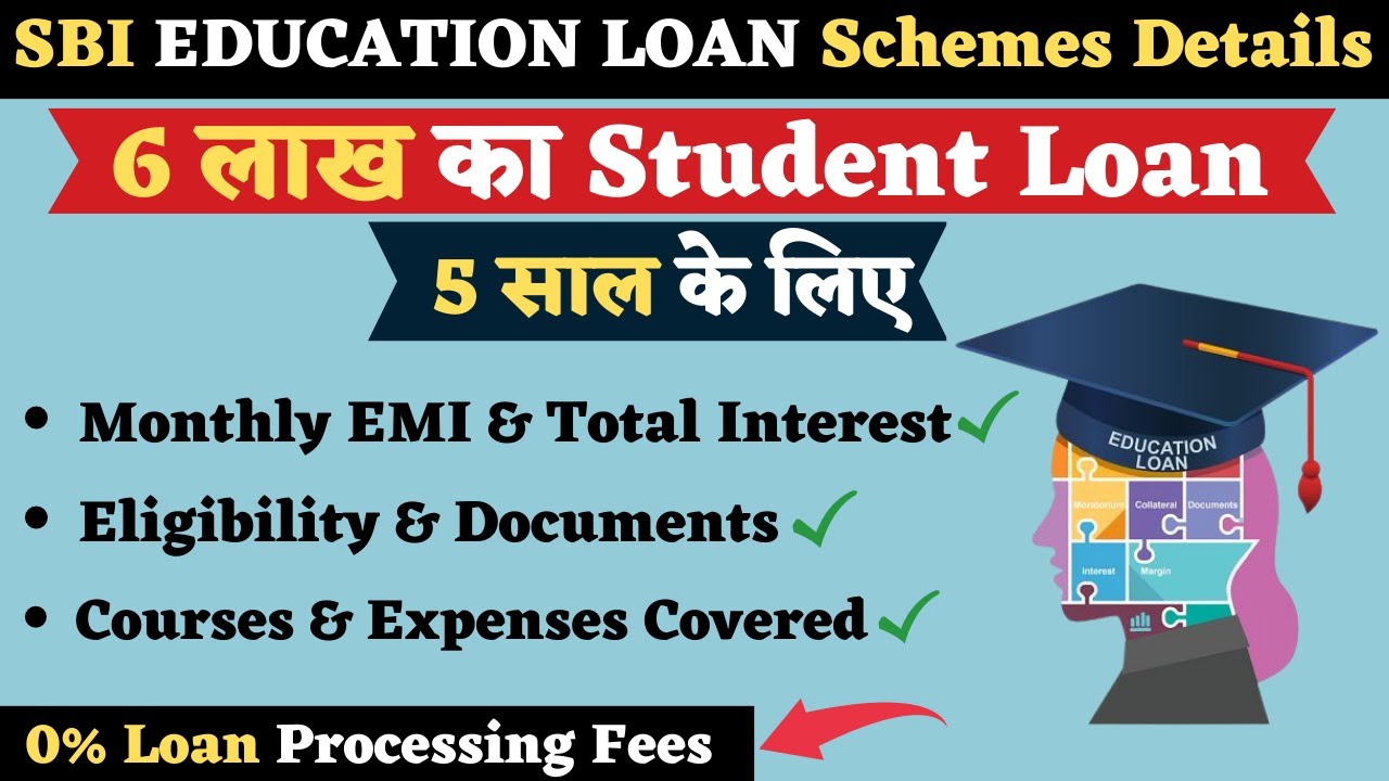 SBI Student Loan Scheme Details | SBI Education Loan | 6 Lakh Student ...