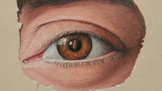 How to Draw Marcello Barenghi's Eye! - Drawing a Realistic Eye With Color Pencils