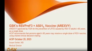 October 2023 ACIP Meeting - Public comment & RSV Vaccines