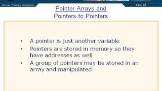 Pointer Arrays Pointers to Pointers - 08 - Chapter 06