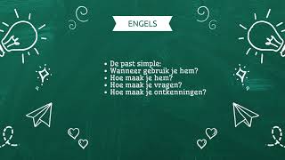 Engels  De past simple