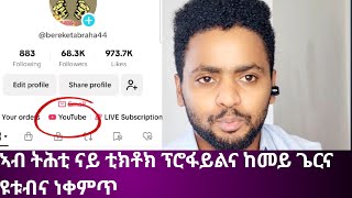 ኣብ ትሕቲ ናይ ቲክቶክ ፕሮፋይልና ከመይ ጌርና ዩቱብና ነቀምጥ