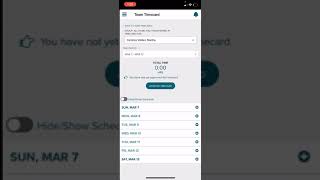 Approve timecard via MY ADP using my phone application