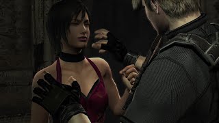 Leon chokes Ada Wong Resident Evil 4 (2005)