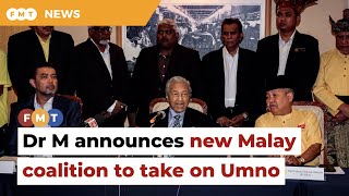 Dr M launches Malay-only Gerakan Tanah Air coalition to take on Umno in GE 15