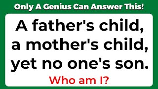 ONLY A GENIUS CAN ANSWER THESE 10 TRICKY RIDDLES | Riddles Quiz - Part 5