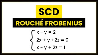 Teorema ROUCHÉ FROBENIUS - Sistema Compatible Determinado (SCD)