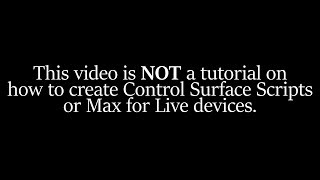 Interacting with Live's API: M4L vs Control Surface Scripts