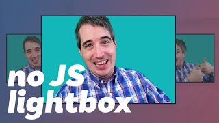 Create a CSS only lightbox using :target