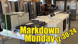 Markdown Monday video, 12-30-24.  New Lower Prices on Scratch \u0026 Dent Appliances at The Lucky Penny!