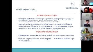3. delavnica PRIPRAVA VLOGE ZA JAVNI POZIV – praktični primer načrtovanja projekta