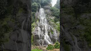 Magical waterfall, peaceful green mountains in Trabzon while en route to Ayder Plateau, Rize, Turkey