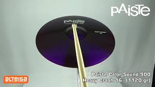 Paiste Color Sound 900 Heavy Crash 16 (1120 gr) Sound Demo — Alteisa Sonido