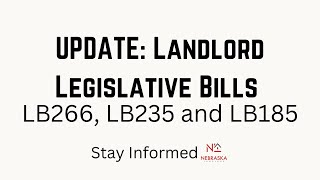 Nebraska Legislature Update – What Landlords & Property Managers Need to Know | Nebraska Lanlord