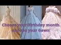 Choose your Birthday month and see your gown | Purple Blue