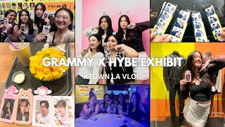 HYBE X GRAMMY MUSEUM K-POP EXHIBIT + KTOWN LA VLOG