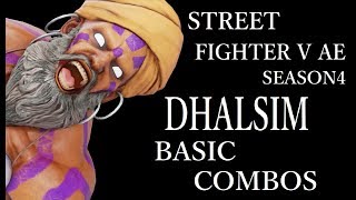 【S4】STREET FIGHTER V AE DHALSIM BASIC COMBOS【スト5 AE ダルシム 基礎コンボ シーズン4】