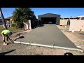 Broom finish concrete driveway from start to finish ￼