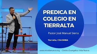 Evento en colegio de Tierralta, Colombia - Pastor José Manuel Sierra