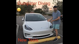 Dumpster Diving in a Tesla 2021 model 3 ! Incognito , Did it work