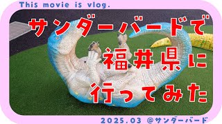 【vlog】2025.03 - サンダーバードで福井県に行ってみた