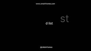 Mainframe Glossary 83: Linked List