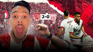 تنائية نظيفة 😍❤️ - أجواء وأهازيج وكراكاج خيالي 😵‍💫❤️ - VLOG WYDAD VS HUSA