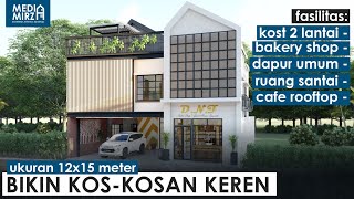 DESAIN KOST MINIMALIS 12X15 METER