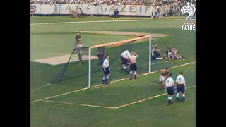 France 1 - 3 England (1949) - remastered by Artificial Intelligence