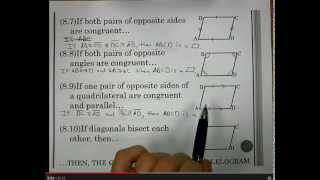 Geometry 8-3 Prove a quad is a parallelogram