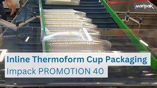 Inline Thermoform Cup Packaging With Cup Counter | ProMotion Shrink Wrapper