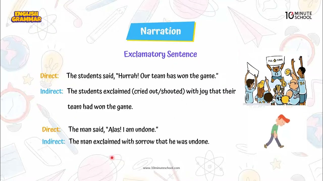 Narration Optative And Exlamatory Sentences Narration In English ...