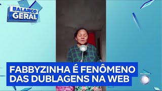 Balanço Geral leva dubladora Fabyzinha para se apresentar no Viaduto do Chá, em São Paulo