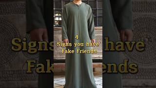 4 Signs you have Fake Friends ❎☪️ #islam #shorts