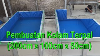 Kolam Pemijahan Ikan Mas (Kolam Terpal 2x1x0.5)