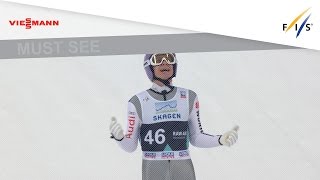 2nd place for Andreas Wellinger in Large Hill - Oslo - Ski Jumping - 2016/17