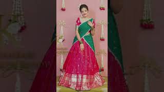 #latest half saree designs #pattu lehenga blouse designs #langa voni blouse designs #handloom work