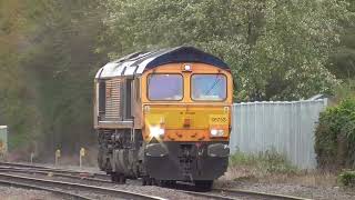 GBRf Intermodal + Light Loco Freight Diverts at Newark Stations 07/11/2022 | I Like Transport