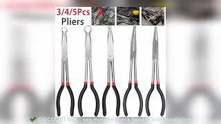 ✔️3/5Pcs Hose Gripper Plier Carbon Steel Spark Plug Removal Pliers Long