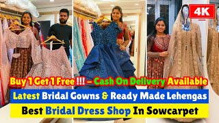 ➡️💥 Latest Bridal Gowns In Chennai | Shree Boutique Sowcarpet Dress Shops | Priya just know fashion